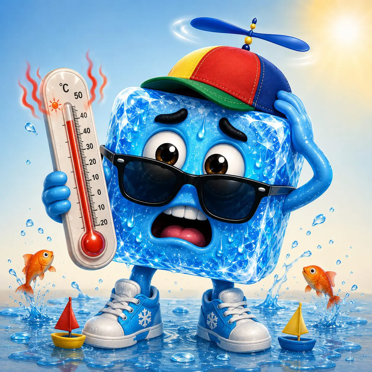 Lulu le Glaçon lutte contre la canicule